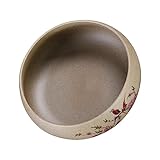 Bol à thé : le style élégant est un symbole de simplicité et de pureté naturelles, montre une véritable touche et apparence de poterie, accessoires de cérémonie du thé