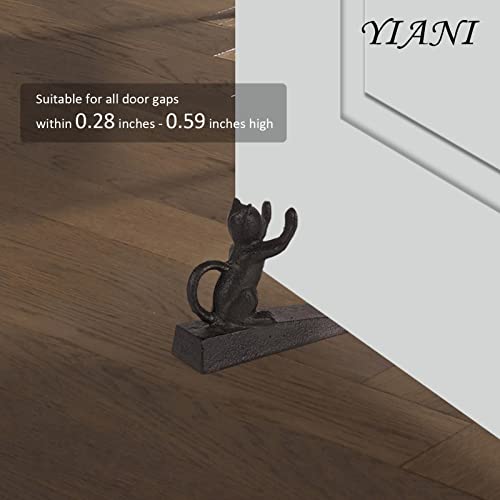 Yiani 10015651-V1 Cast Iron Cat Scratching Door Stopper  thumb #4