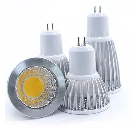 YSJX-�ƒ�p�d�� 10 �p�b�N�ALED COB �X�|�b�g���C�g�d�� AC85V-265V 5W GU10/E14/E27/GU5.3 LED �X�|�b�g���C�g�����v�AMR16 DC12V LED �d��(Warm White,GU5.3)