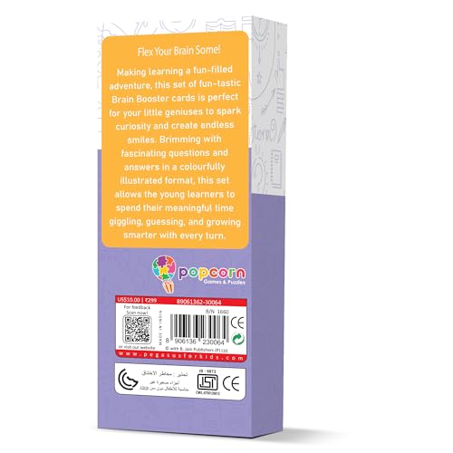 Image of popcorn Games & Puzzles Brain Booster Who, What, Where?|150+ Visual Question| Early Learning Cards for Cognitive Skills |Interactive Q&A for 2+ Years Kids Children | Gifting