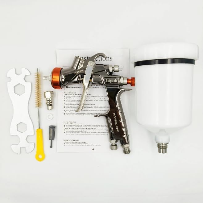 Miniatura 7 de Pistola de pulverización W400 0.051 in HIQ atomización sin aire pulverizador pintura coche herramienta aerógrafo