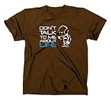 S-XXL #2 Per Anhalter durch die Galaxis Marvin Robot Fun T-Shirt 42 Hitchhiker Life Robot, XL, braun