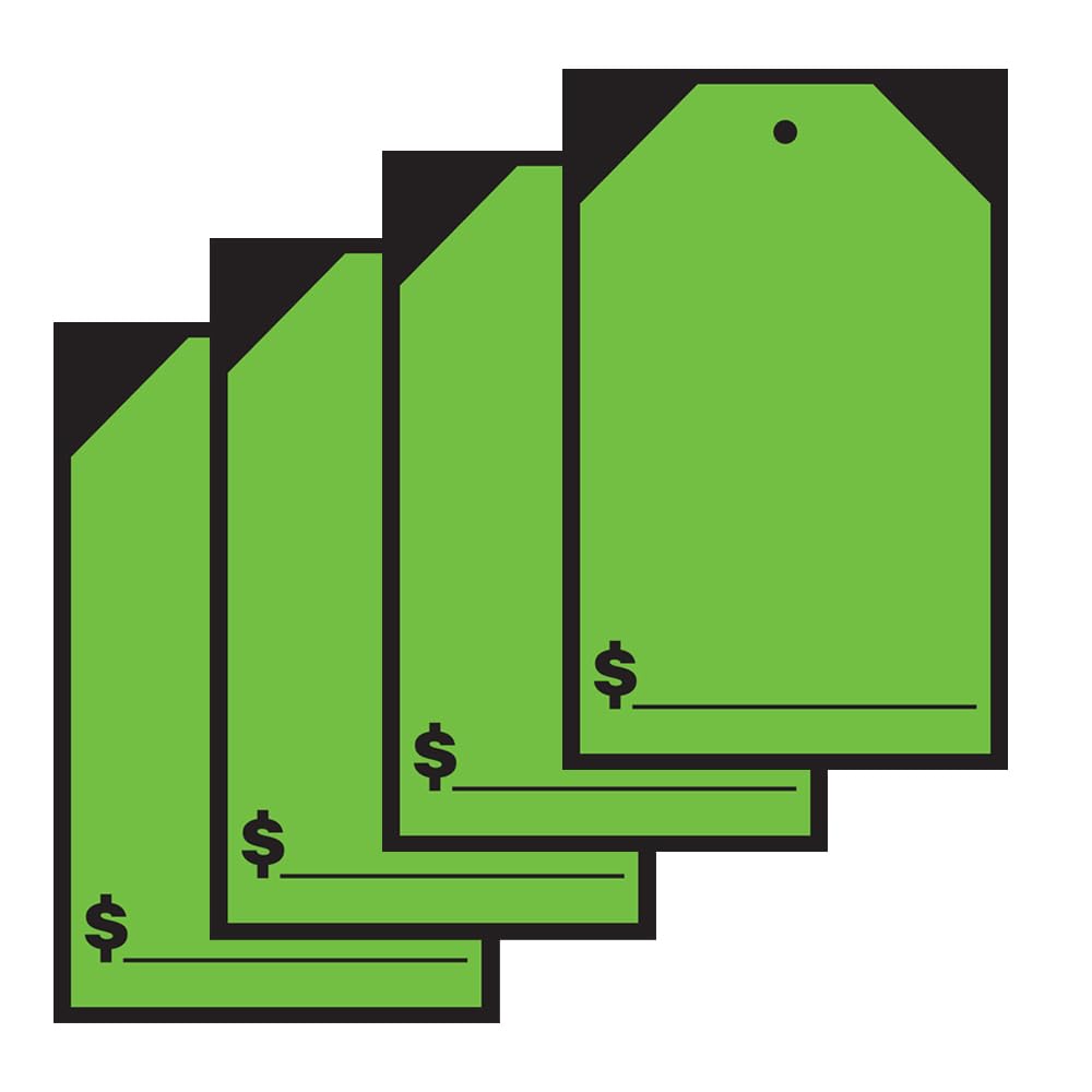 Vibrant Green Blank Car Window Stickers - Large 7