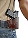 Barsony Burgundy Leather Yaqui OWB Holster for Beretta APX A1 Compact Left