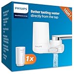 Philips Water Ontap Filter AWP3703 MICROFILTRATION, 1000 L filtration capacity, reduces chlorine, sediment, and other taste-impacting substances (Packing May Vary), White