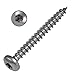 Produktbild SCREW REBEL Rundkopf Holzschraube Edelstahl A2-4,0 x 12 mm, 500 Stück Vollgewinde mit ETA Zulassung, TX20 - Linsenkopf V2A