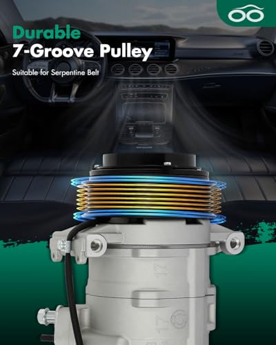 Image of SCITOO AC Compressor fit for Jeep Grand Cherokee 3.0L 2007-2010 | Fast Cooling, Ultra Low Noise (≤72 dB)Air Conditioner Compressor with Clutch, Easy Installation, 55116835AC 55116835AD