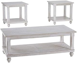 Signature Design by Ashley - Cloudhurst Contemporary 3-Piece Table Set - Includes Cocktail