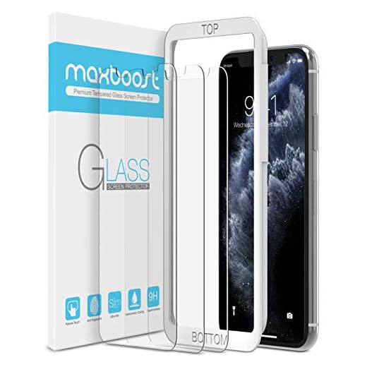 מגן המסך הטוב ביותר לאייפון: Maxboost iPhone 11 Pro Max/ iPhone XS Max