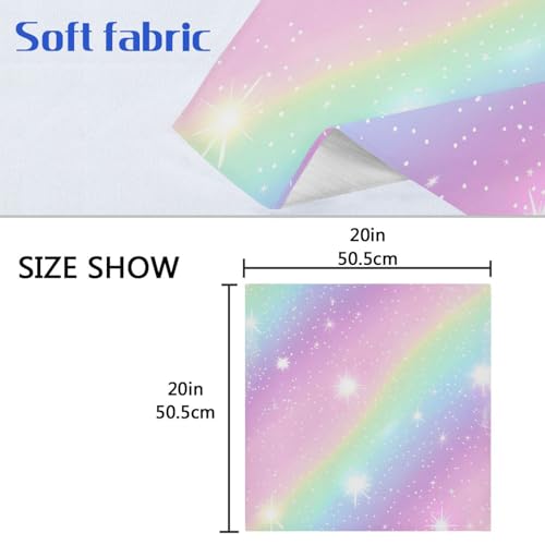 Servilletas de tela multicolor set de 6 20x20 pulgadas miniatura 6