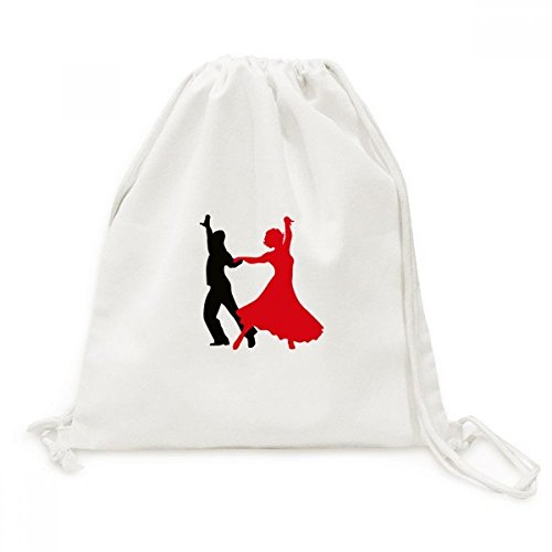 Sac de voyage en toile premium brodé duo danseur de salon