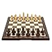 Produktbild Kiter Schachspiel Schach Schach Weihnachten Geburtstag Premium Geschenke aus massivem Holz Klappschachbrett Hochwertige professionelle Schachspiele Set schachuhr (Größe : 16inch)