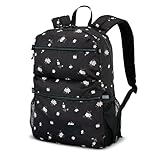 High Sierra Everclass Backpack - Travel or Work Laptop Bookbag with 360° Reflectivity, Dual Water Bottle Pockets & Fits Laptops Up To 15.6”, One Size, Floral Black