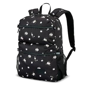High Sierra Everclass Backpack – Travel or Work Laptop Bookbag with 360° Reflectivity, Dual Water Bottle Pockets & Fits Laptops Up To 15.6”, One Size, Floral Black