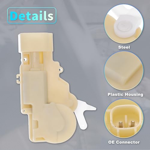 Image of X AUTOHAUX Replacement Front Right Passenger Side Power Door Lock Actuator Motor for Hummer H3 2006-2010 for Hummer H3T 2009-2010 Door Latch Actuator Assembly Replace No.15855972 Beige