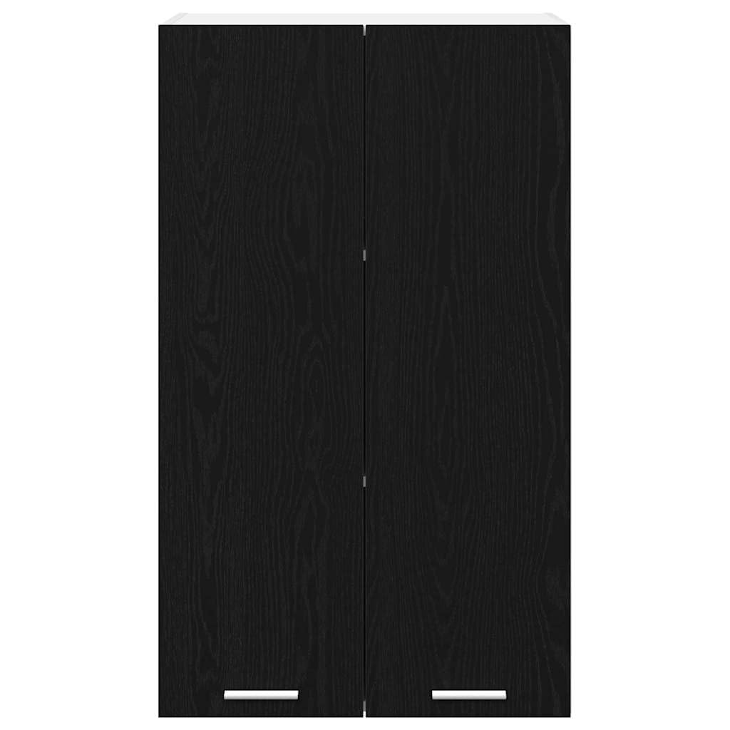 vidaXL Hängeschrank mit Speicher Schwarz Eichen-Optik 60 x 31 x 100 cm, Moderne Küchenschränke, rechteckig, viel Stauraum, langlebige Materialien, Coole Lösungen für Deine Wohnung