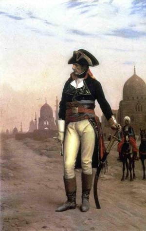 Peinture à l'huile Général Bonaparte au Caire pour habiller un mur vide avec art historique