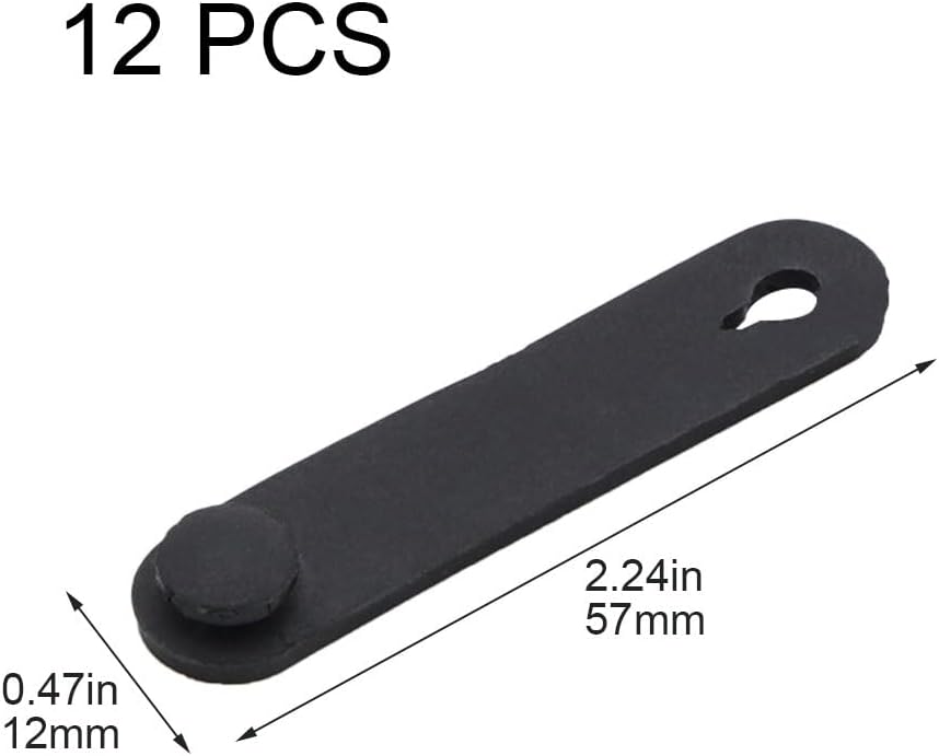 12pcs/Set Motorcycle Rubber Bands for Frame Securing Cable Ties Wiring Harness Cables Accessories for Motorbike Bike Car