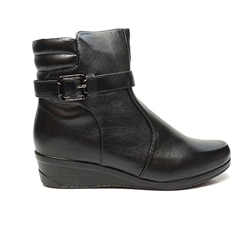 Bota Feminina Mooncity Anabela Cano Baixo Preto 37