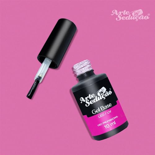 Kit Gel Base Transparente + Top Coat 10 ml, Arte Sedução