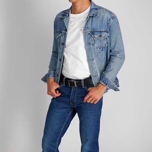 Image of Levi's Leather Men's Levis 40Mm Reversible Belt With Brushed Silver Buckle