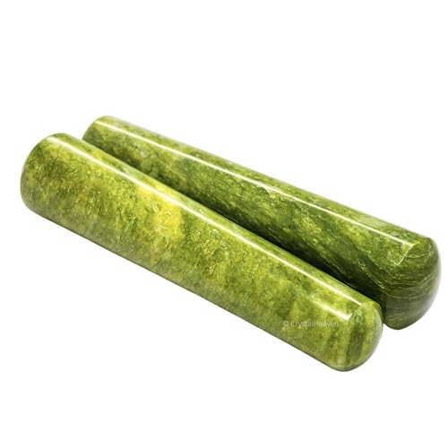 Image of Vesuvianite Crystal Wand - Smooth Crystal Wand for Energy Healing, Chakra Balancing, Meditation and Home Decor - Crystals and Healing Stones for Gift