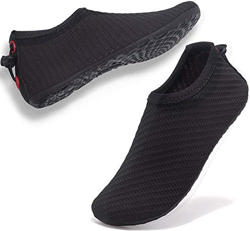VIFUUR Womens Mens Water Shoes Adjustable Aqua Socks for Outdoor Swimming Beach Surfing Zipper