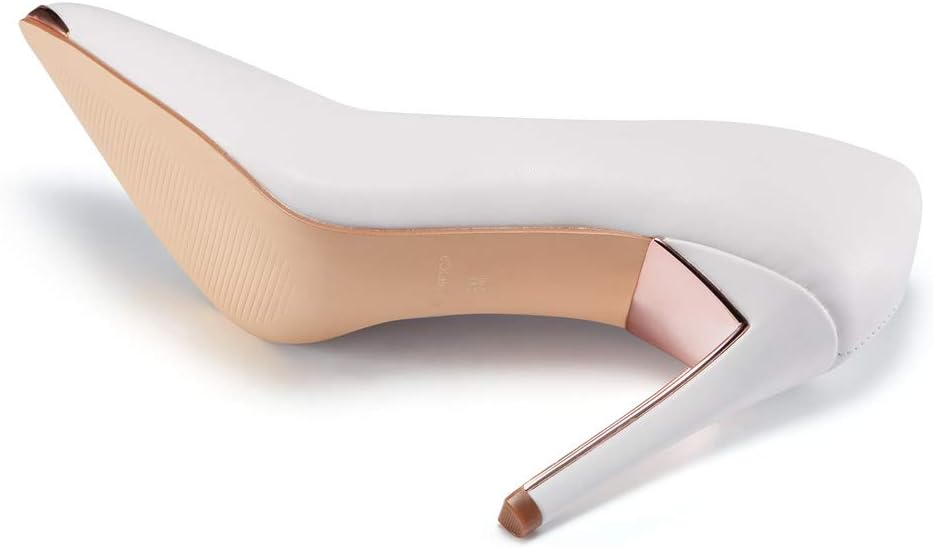 JENN ARDOR Womens Heels 4 Inch High Heels for Women Stiletto Pumps Closed Pointed Toe Office Lady Wedding Party Elegant Dress Heeded Shoes - Image 4