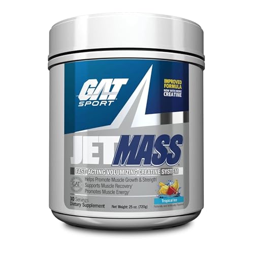 GAT SPORT JetMass Fact-Acting Volumizing Creatine System, 30 Servings (Tropical Ice)
