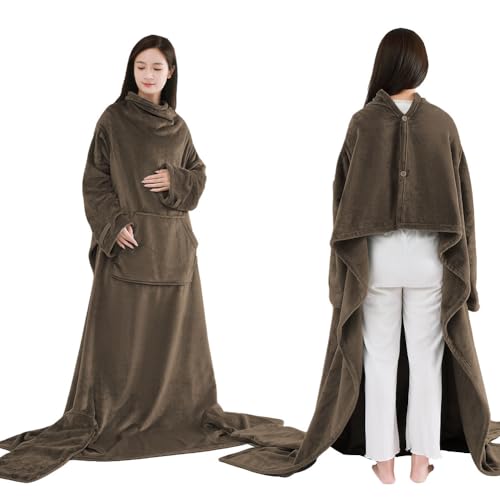 着る毛布 足・袖付き毛布