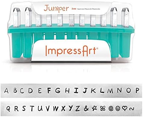 Impress Art Letter Stamp Typewriter Numbers