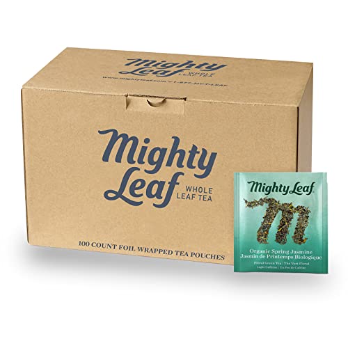 Mighty Leaf Organic Spring Jasmine Green Tea Bags, USDA Organic, ...