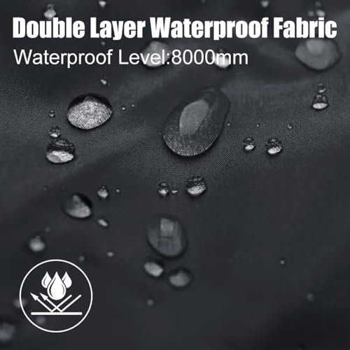 BATHRINS Regenjacke Damen Wasserdicht Atmungsaktiv Wanderjacke Windbreaker Damen Leicht Outdoor Jacke Mesh Gefüttert Fahrrad Jacke mit Kapuze（Schwarz,M）