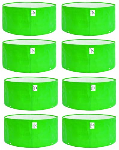 Image of Grow Bag UV Protected 260 GSM | HDPE Grow Bags for Plants | Heavy Duty Green Garden Plant Grow Bag with Drainage Holes | Reusable Vegetable Grow Bag for Terrace Gardening (8, 12X6)
