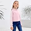 BOVOSHA Kids Hoodies For Girls Crop Top Plaid Long Sleeve T Shirts Boys Hooded Sweatshirt Casual Clothes (Pink, 9-10T) #1