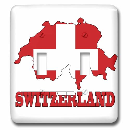 Suisse Double Toggle Switch plaque de finition interrupteur double 3dRose lsp_63210_2