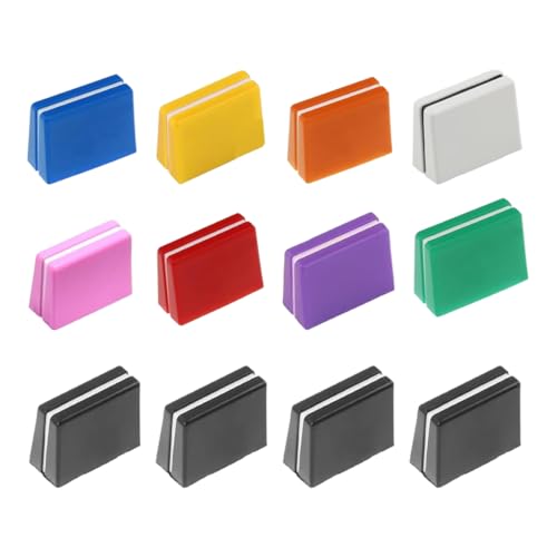 WeddHuis 12 Piezas Tapas de Fader para Mezclador, Botones Deslizantes para Pioneer DJM350, 400, 500, 700, 750, 800, 850, 900NEXUS, 900SRT, 900NXS2, 2000, 2000nexus (Color)