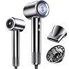 High Speed Hair Dryer, 160000RPM Fast Drying Blow Dryer, Negative Ions for Frizz-Free with Less Damage, Low Noise 2 Speeds & 4 Temps, Lightweight, with Diffuser & Concentrator Nozzle for Home & Travel