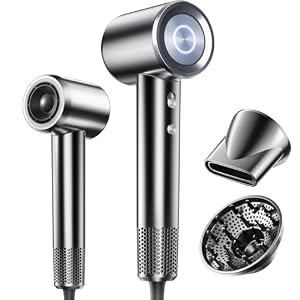 Hair Dryer,160,000 RPM High-Speed Ionic Blow Dryer with Diffuser