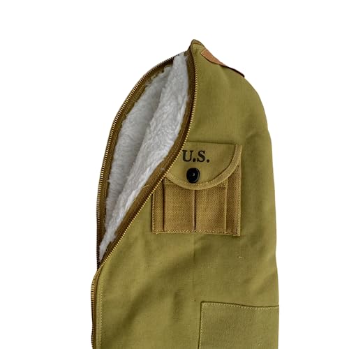 Warcraft Exports WW2 M1 Carbine Fleece Lined Canvas CASE with Carry Strap OD Color by Warcraft Exports - Image 4