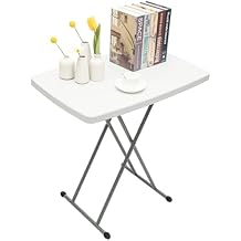 Adjustable Height Folding Table, Portable Lift-Up Desk for Home, Office & Outdoor Camping, Space-Saving Foldable Design with Enhanced Stability