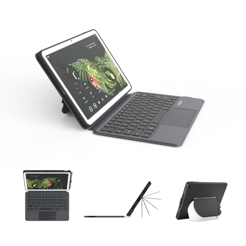 EIP Magnetix Keyboard Case for Google Pixel Tablet 11 inch (2023), Adjustable Viewing Angle, Detachable, Easy Carry, Protective Cover Compatible with Speaker Dock, 7 Backlight Color, US Layout