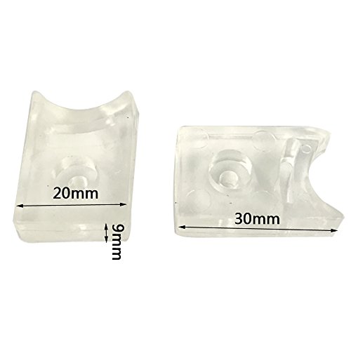 YuanQian Puffer für Duschschiebetür, Blocker für Riemenschieber, Positionierungspuffer für Schiebetür, Badezimmerzubehör