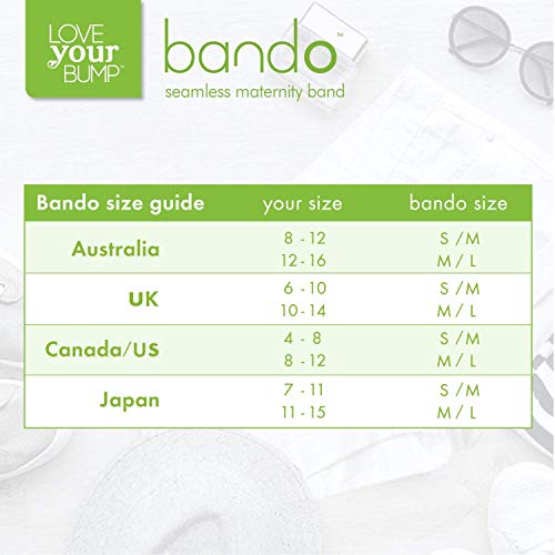 The Peanutshell Bando Belly Band For Pregnancy, Maternity Pants And Jeans Extender For All Trimesters And Including Post Pregnancy (Medium/Large, Black) #TOP3