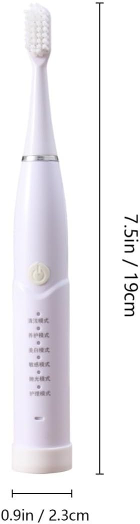 Smart Waterproof Electric Toothbrush with 6 Modes and 4 Brush Heads