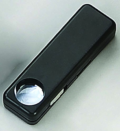 MAXIMIZE 10x Illuminated Loupe | LED Light | Pocket-Sized, 21mm Lens | Perfect for Jewelers, Collectors & Students | Requires 2 AAA Batteries (Not Included
