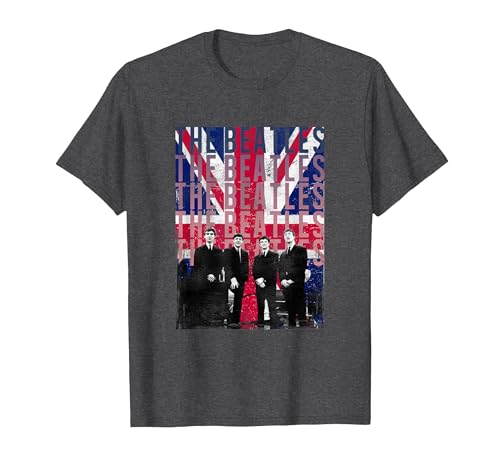 Image of The Beatles Liverpool Flag T-Shirt, Men, Dark Heather Grey, Small