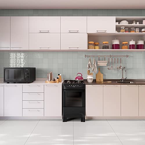 Fogão Mueller preto fosco 4 Bocas com mesa de vidro e acendimento Mfv4bb - Imagem 5