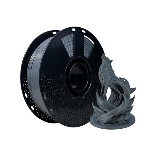 Image of iBOSS 3D Printer Filament PLA Plus, PLA+ Filament 1.75mm+ /- 0.02mm, Neatly Wound PLA+ Printer Filament Toughness Enhanced, 1kg Spool (2.2lbs), Fit Most FDM Printer, Carbon Gray