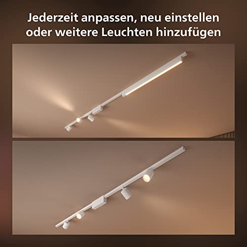 Philips Hue Perifo Kit Mural avec 3 x spot cylindrique - Blanc, compatible Bluetooth, fonctionne avec Alexa, Google Assistant et Apple Homekit